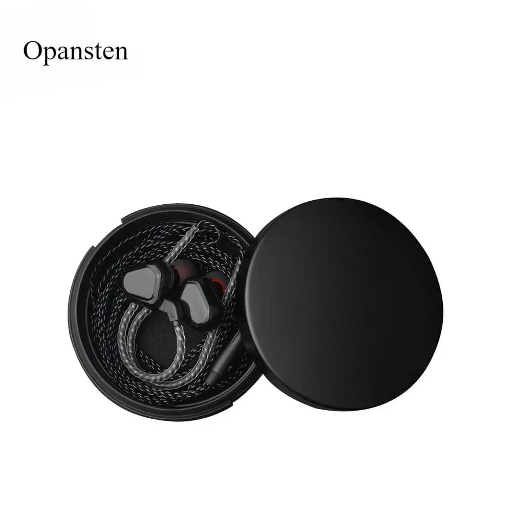 Opansten New Metal Aluminum Alloy In-ear Earphone Accessories Earphone Hard Waterproof Portable Storage Case Bag Box Earphone