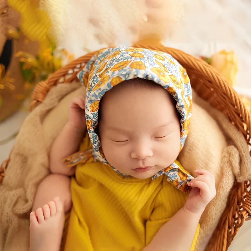 Newborn Photography Clothing Baby Outfits Headband Romper Skin-Friendly Baby Jumpsuit 0 To 3 Months Girl Shooting Outfit Props
