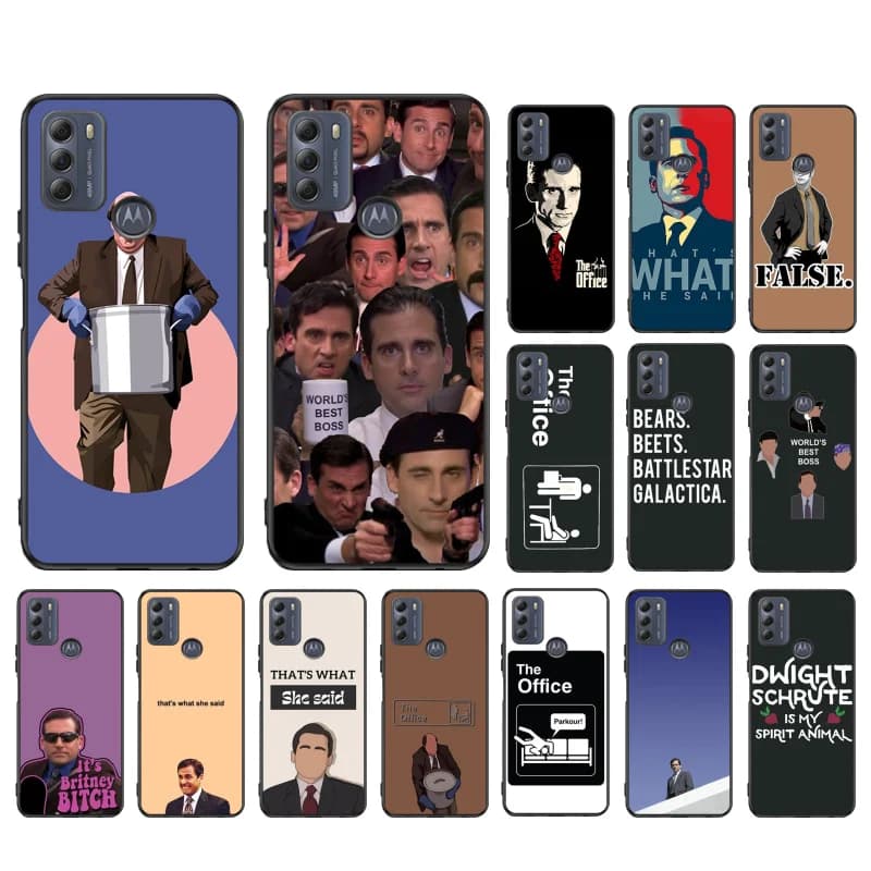 The office Michael Scott Phone Case For Moto Edge 50 40 Pro Edge 40 30 Ultra Neo Fusion G Power G Stylus G Play E32 E20 E40