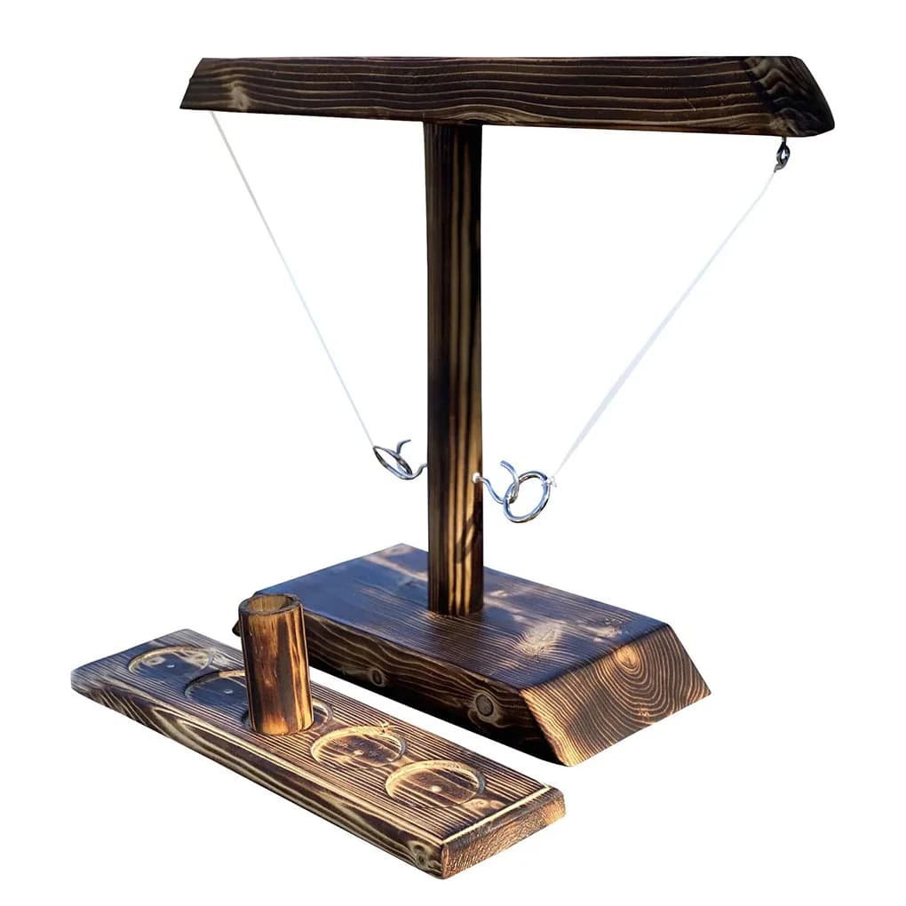 Montessori Toy Ring Toss Drinking Game Russia Turntable Shot Glass Game Party Toys Ring Toss Hooks Fast-paced Interactive Game