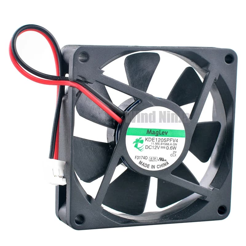 KDE1205PFV4 5cm 50mm fan 50x50x10mm DC12V 0.6W 2pin Quiet cooling fan for printer power supply