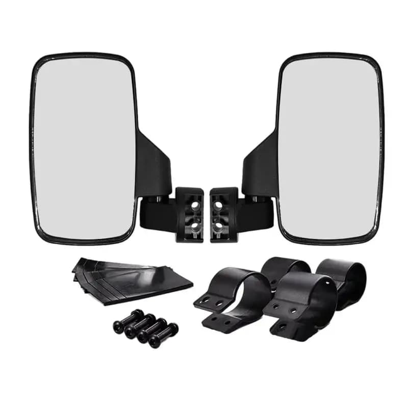 ATV Rear View Looking-Glass 2X UTV Looking-Glass with 1.75 Inch and 2 Inch Roll Bar Cage Adjustable Looking-Glass Set for ATVs