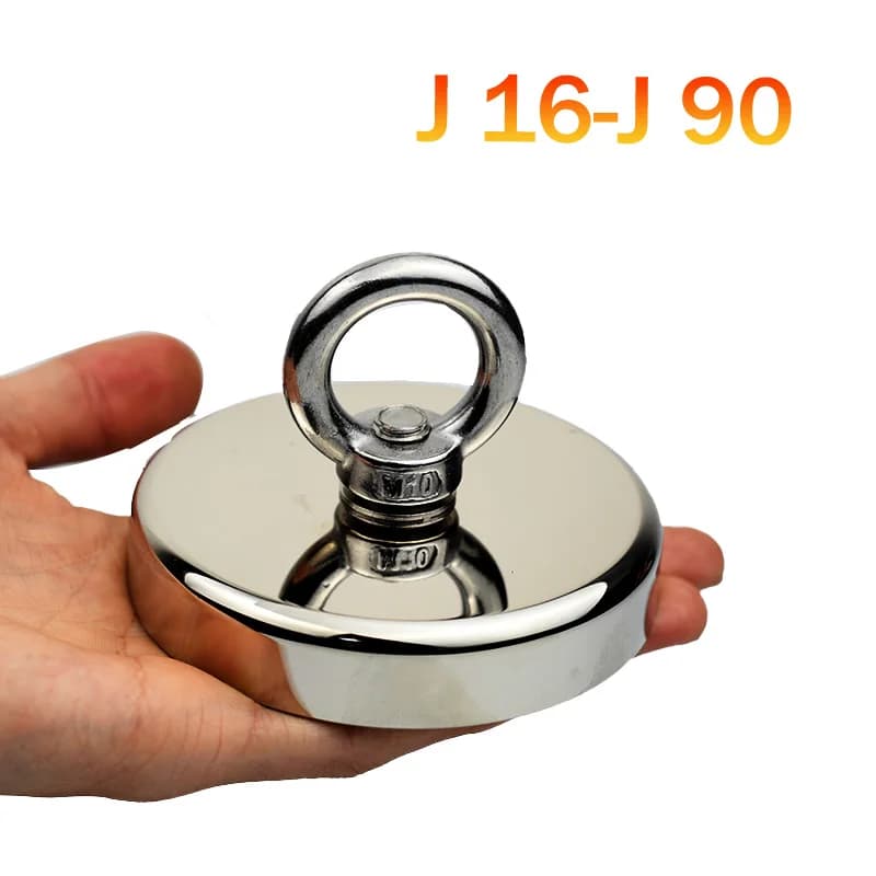 Search Magnetic Powerful Neodymium Magnet 300KG Super Strong Salvage Magnets Sea Fishing Magnet with Ring Searcher J16-J90 Iman