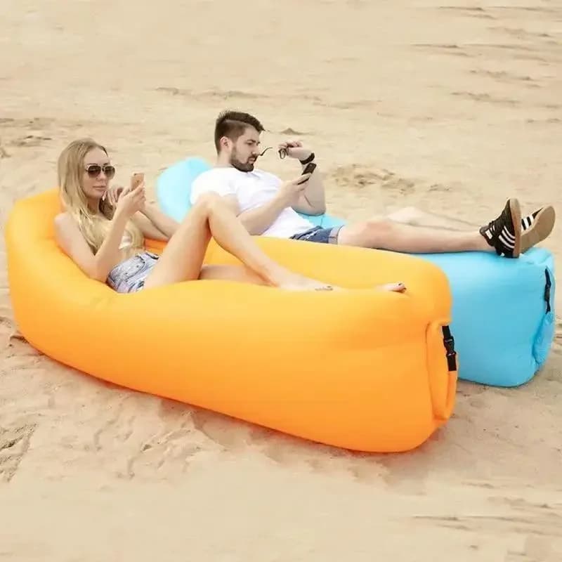 Inflatable Sofa: Versatile, Foldable, Soft & Fast Inflation for Camping & Lounging! Christmas, Halloween, Thanksgiving Gift