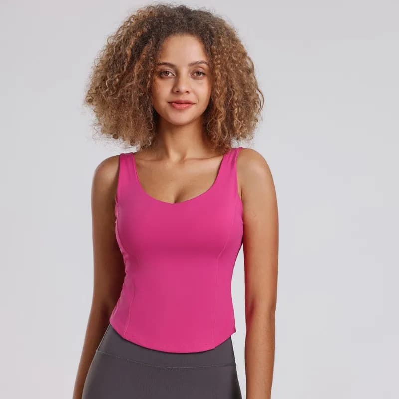 Women's Sexy Seamless Sports Bra Tube Top Sleeveless Streetwear Camisole Lingerie Tee Crop Vest for Fitness And Yoga