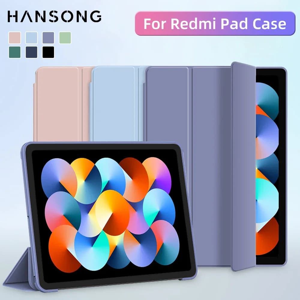 For Xiaomi Redmi Pad Case 10.61" 2022 Flip Stand PU Protective Cover For Redmi Pad SE 11in Leather Shell Tablet Protective Case