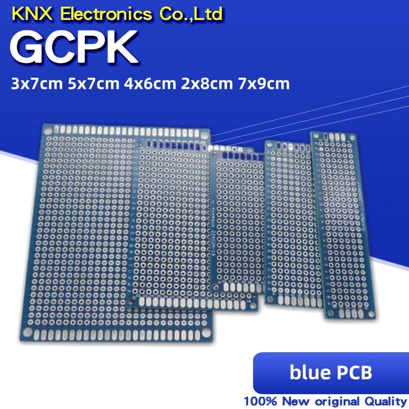 1pcs Double-Sided Protoboard Breadboard Universal Board blue PCB 2*8cm 3*7cm 4*6cm 5*7cm 7*9cm 2.54mm