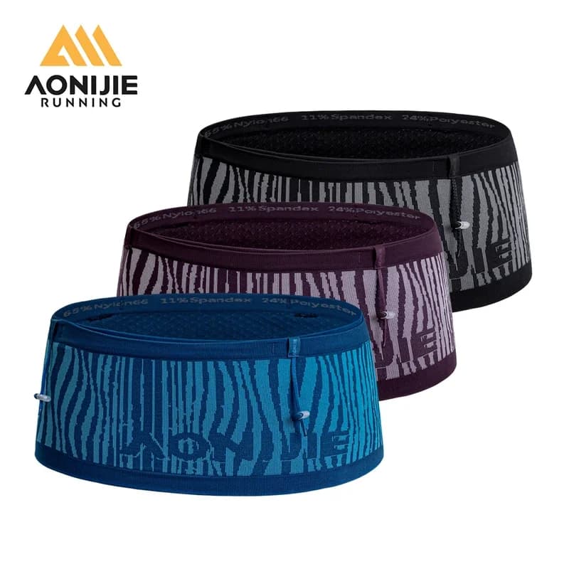 AONIJIE W8135 Sports Bag Fanny Pack Women Men Ultra light Hydration Running Belt for Running Race Number Belt Cycling Marathon