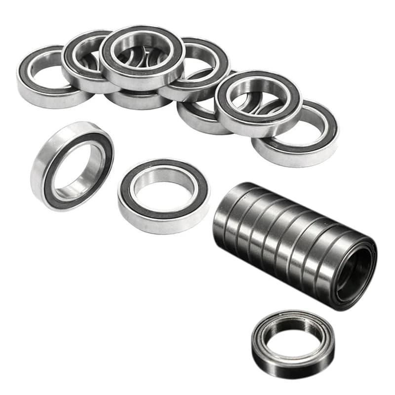 10Pcs 6802-2RS 15X24x5mm Metal Shielded Sealed Deep Groove Ball Bearings & 10Pcs Miniature Sealed Metal Shielded Metric Radial B