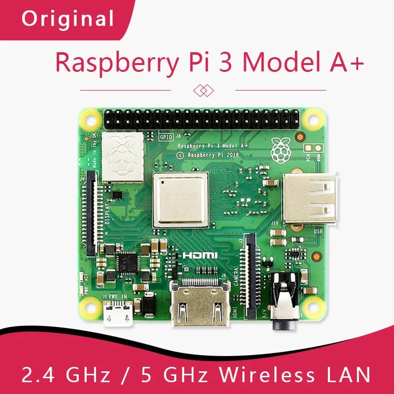 Original Raspberry Pi 3 Model A+ Plus 4-Core CPU BMC2837B0 512M RAM Pi 3A+ with WiFi and BT