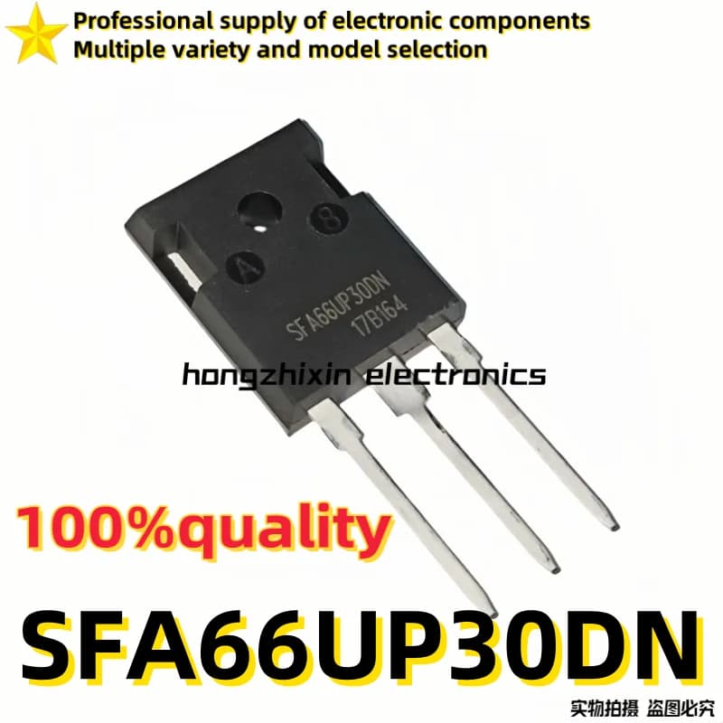 10PCS Brand new quality SFA66UP30DN A60UP30DN SFA66UP30 TO-247 High power fast recovery tube TO-3P 300V/66A SFA6603DN=A60UP30DN