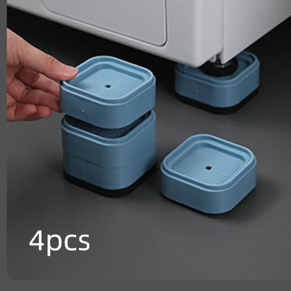Washing Machine Shockproof Base Anti Vibration Feet Pads Rubber Legs Slipstop Silent Skid Raiser Mat Furniture Support Dampers