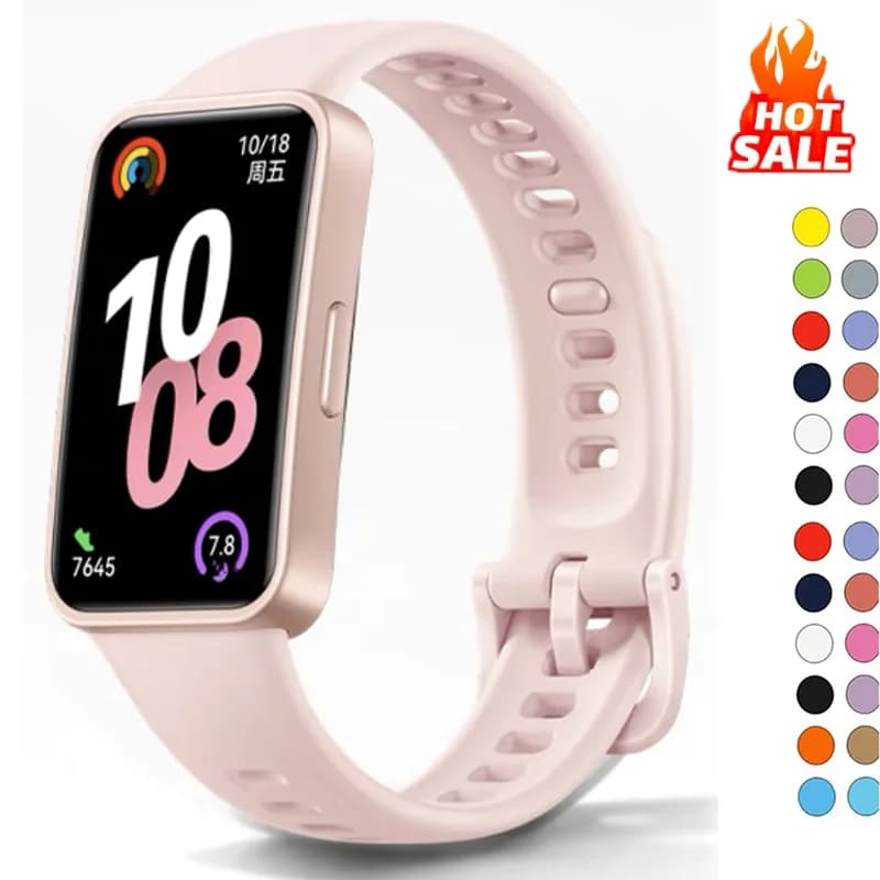 Strap For Huawei Band 8 9 10 Accessories Smart Watch Replacement watchband Silicone Original bracelet Huawei Band 8 10 correas