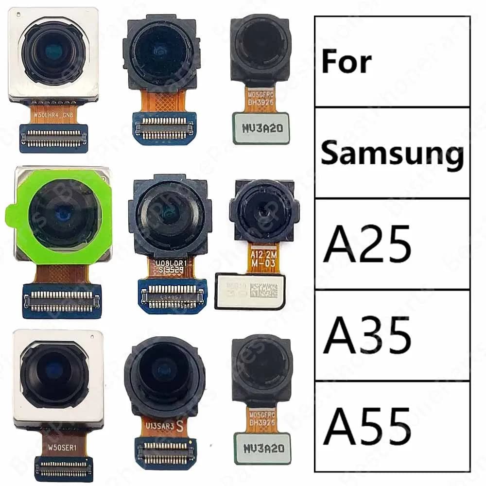 Rear Back Camera For Samsung Galaxy A55 A25 A35 5G A556 A256 A356 Backside Camera Module Mobile Phone Spare Parts