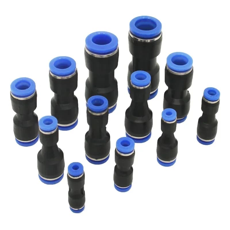 Pneumatic Fitting Tube Connector Fittings Air Quick Water Pipe Push In Hose Quick Couping 4mm 6mm 8mm 10mm 12mm PU PG