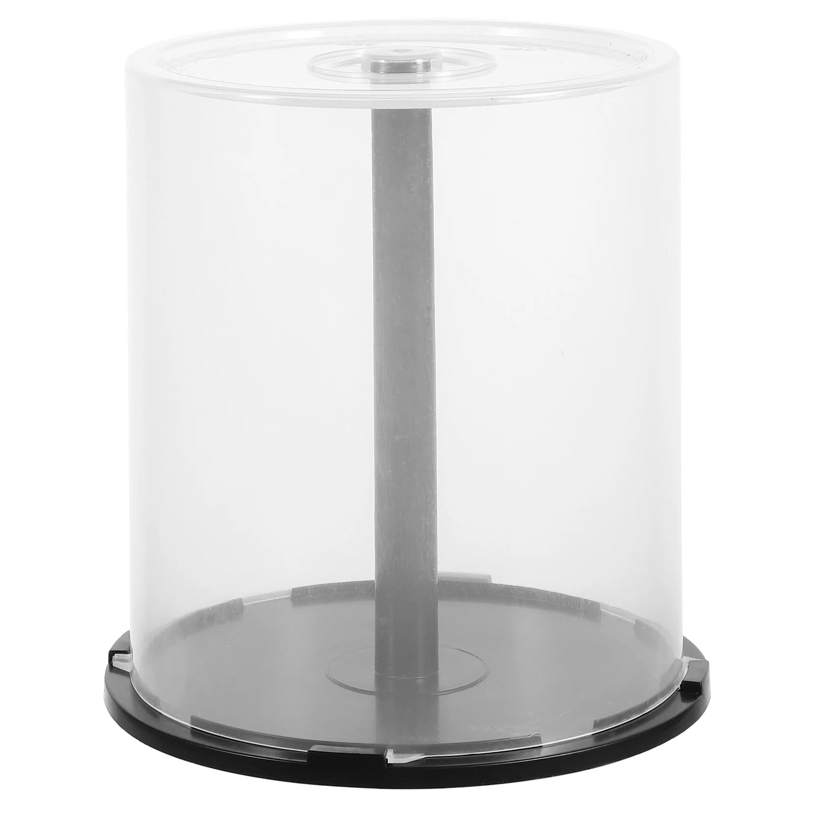 1pc CD DVD Storage Container Holder Bin Rack Unit Bucket ganizer Transparent PPMaterial Desktop Bookshelf Use