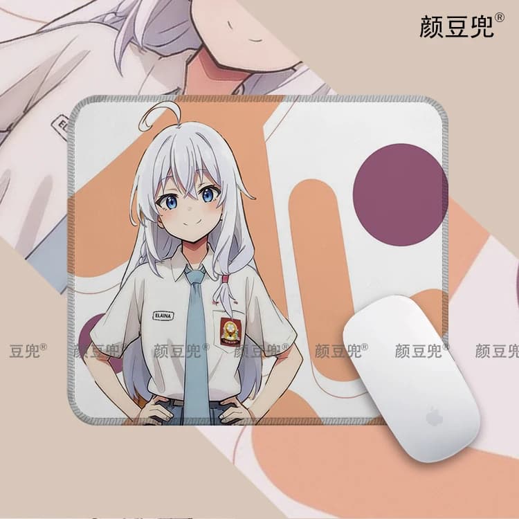 Elaina Anime Witch's Journey Mat For Small Size Gaming Mouse Pad For Gamer Company Keyboard Mouse Mats Carpet Computer Desk Mats