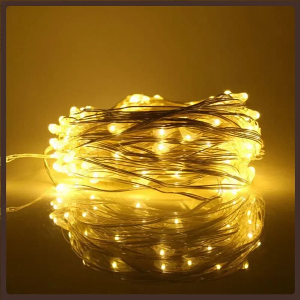 10M Led Fairy Lights Copper Wire String Holiday Outdoor Lamp Garland Christmas Tree Wedding Party Decoration LED String Lights