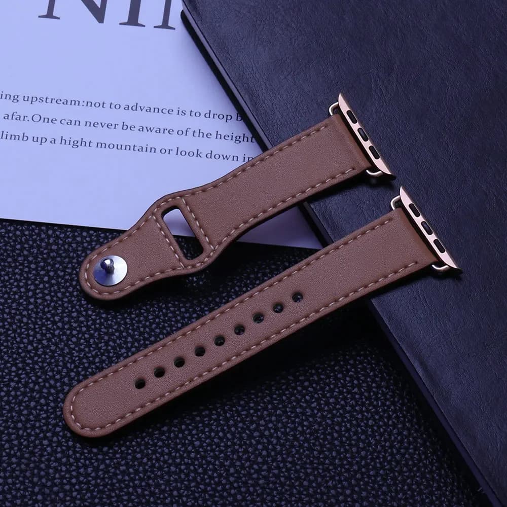 Leather straps For Apple watch band series Ultra 2 49mm 44mm 40mm 42mm/38mm bracelet for iWatch 9 8 7 3 4 5 6 se 41mm/45mm loop