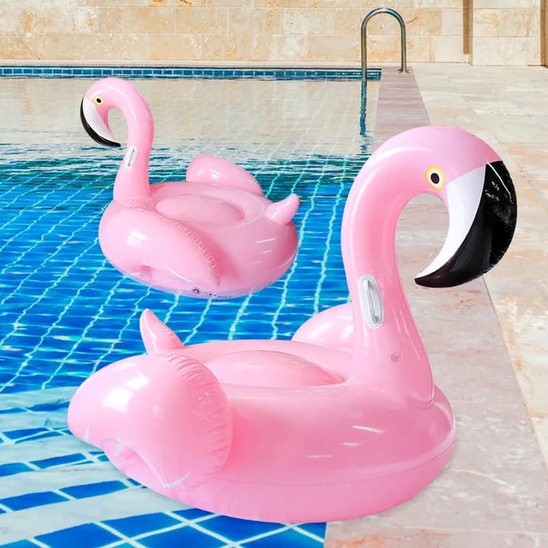 Gaint Inflatable Flamingo Float Swimming Pool Float Ride-On Pegasus Swimming Ring For Adult Children Water Party Toys