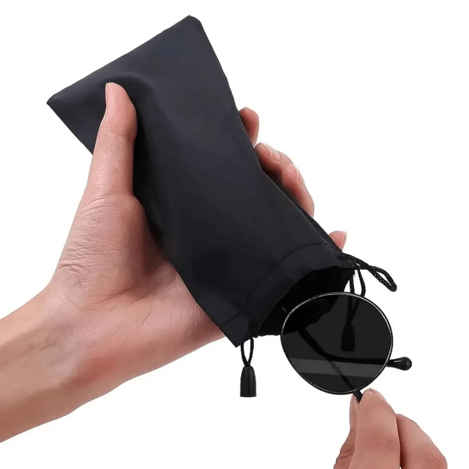 10pcs Portable Soft Cloth Waterproof Sunglasses Bag Microfiber Dust Storage Pouch Glasses Carry Bag Glasses Case Container