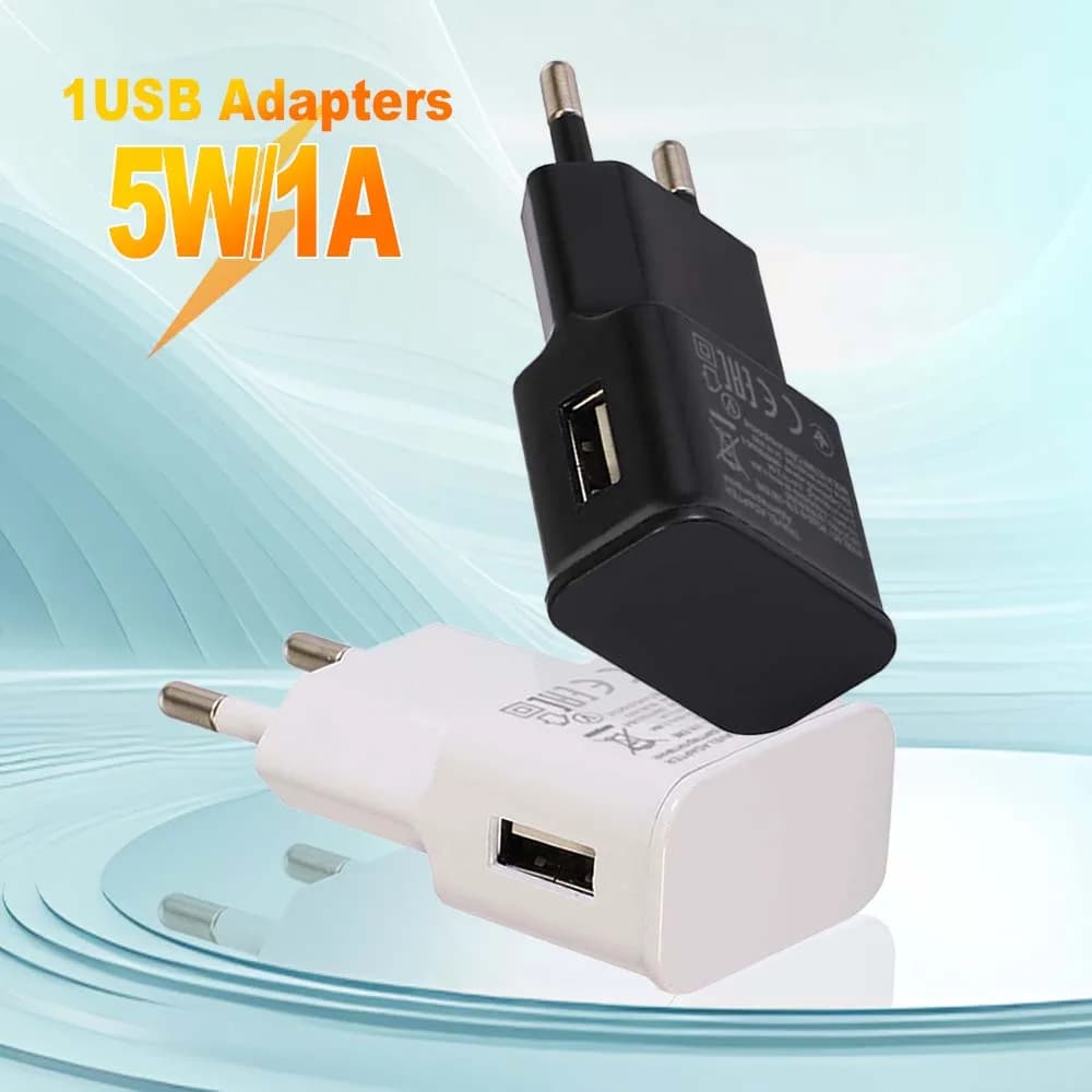 5W USB Wall Charger Power Supply 5V 1A Universal Portable Travel Power Compatible With Samsung iPhone