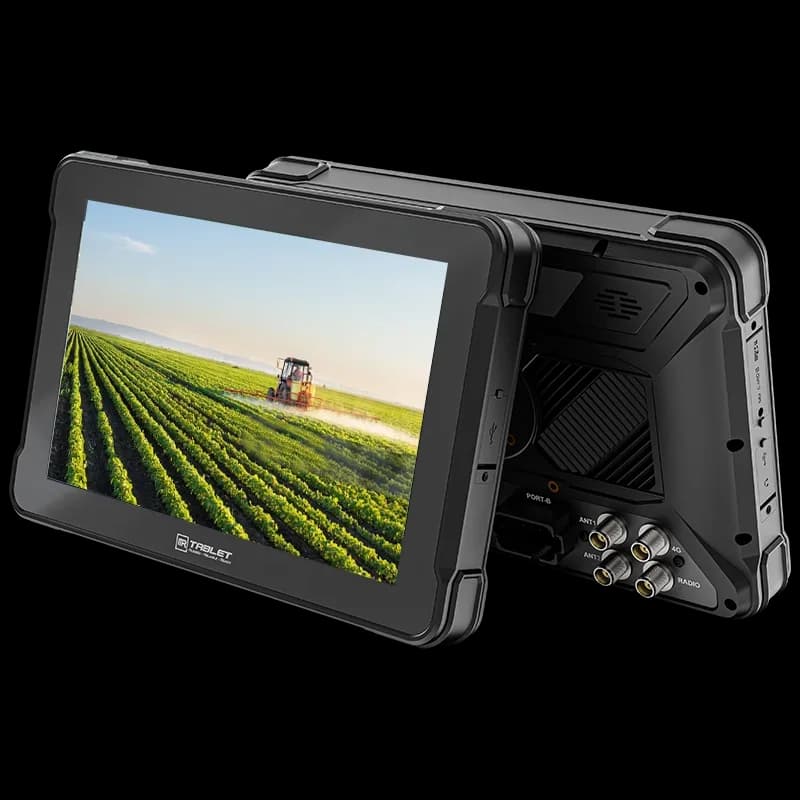 10 Inch Android Tablet Rugged RTK High Accuracy Vehicle Mounted Computer 1000 Nits IP67 waterproof for Agriculture solutions