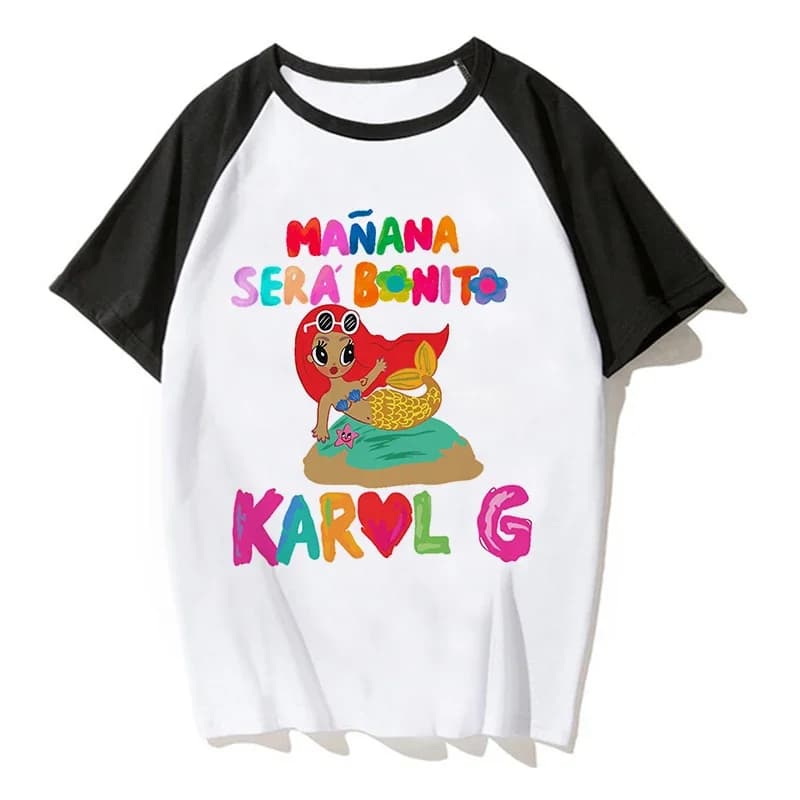Streetwear Kid T Shirt Manana Sera Bonito Karol G Bichot Children T-shirt Kids Clothes Tshirt Tops Tee Boys Girls Tee Baby Tops