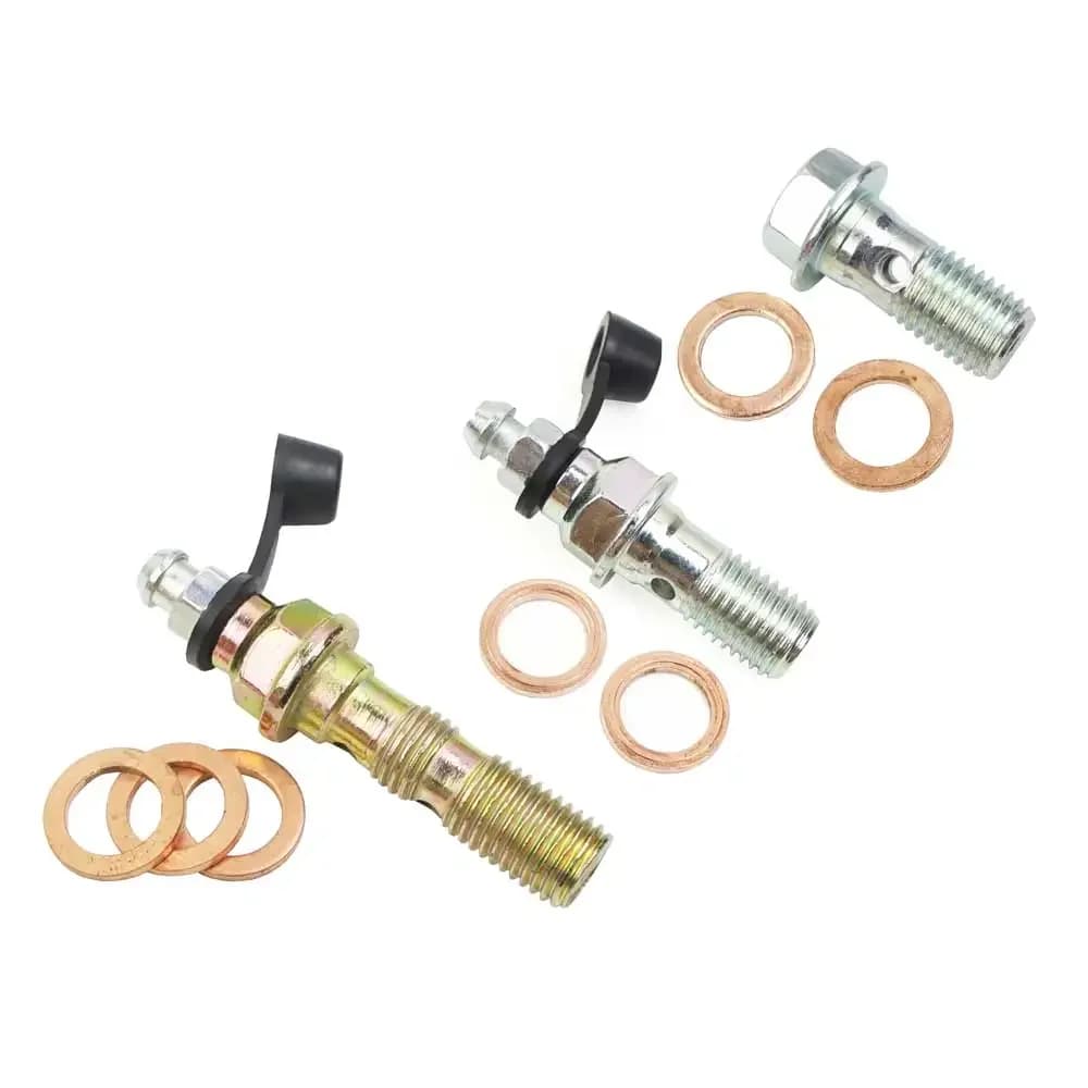 Brake Bolts Motorcycle M10 x 1.25 Brake Hose Screw Banjo Bolt Universal Brake Clutch Caliper Screws Bolts Foot Pump Bolts