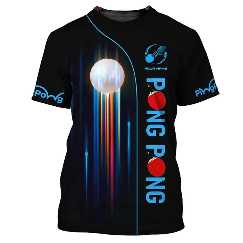 Table Tennis Biking T Shirt For Men Quick Dry Pingpong T-Shirt Cycling Training Short Sleeves Tops Sports Running Tee Shirts