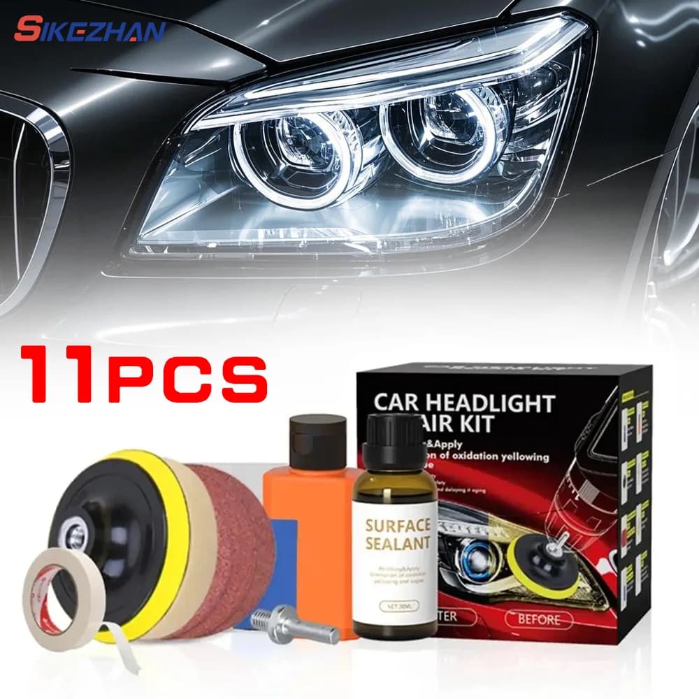 Auto headlight repair refurbishment tool Car lamp shade scratches repair polishing maintenance cleaning antioxidant coating
