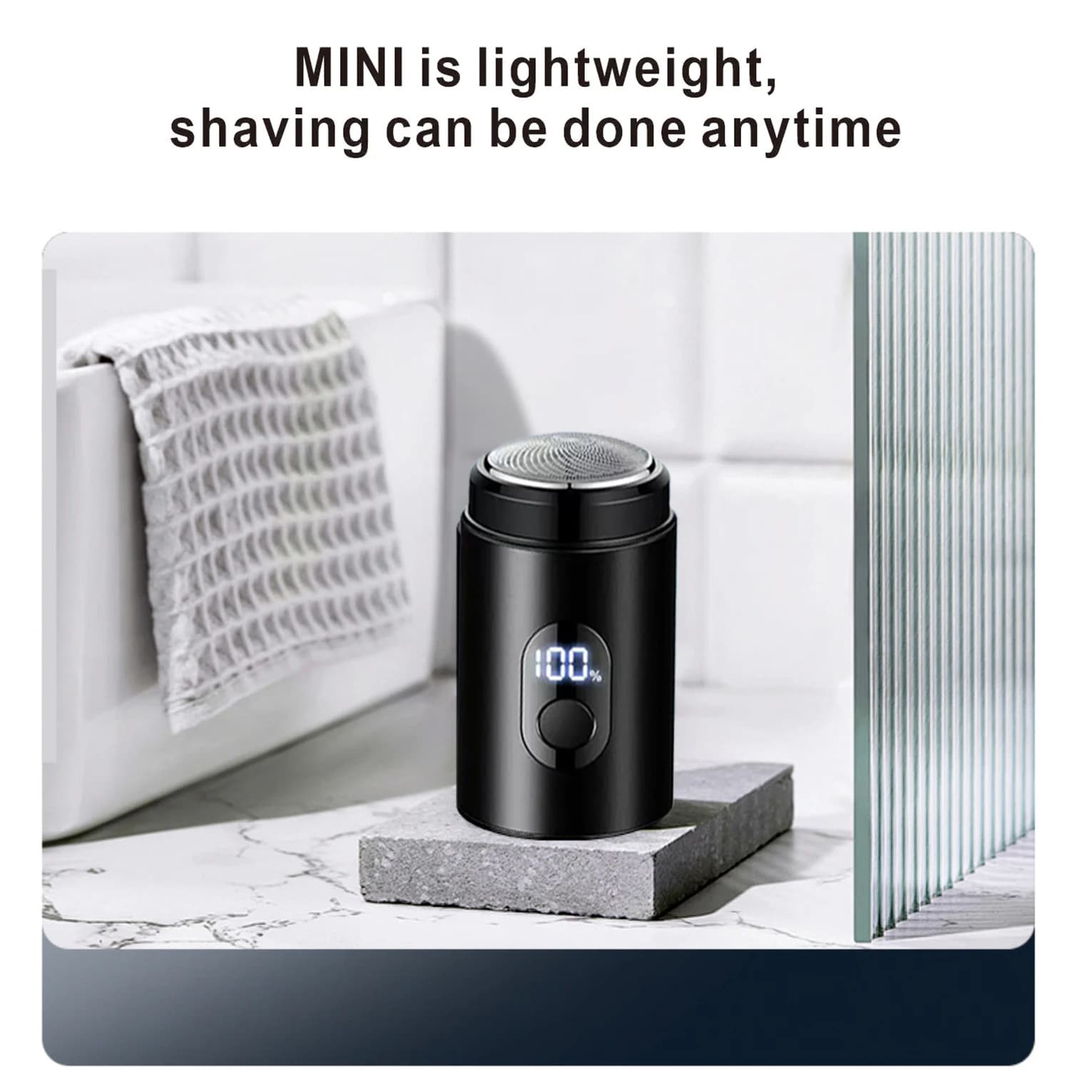 Men's electric shaver, portable rechargeable shaver, dry and wet dual-use shaver, facial shaving knife, car travel office shaver