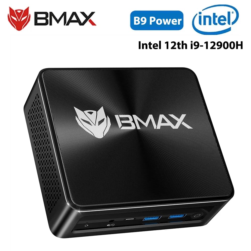 BMAX B9 Power Mini PC Intel Core i9-12900H 14 Cores Max 5.0GHz 24GB / 32GB RAM 1TB SSD WiFi 6 Bluetooth 5.2