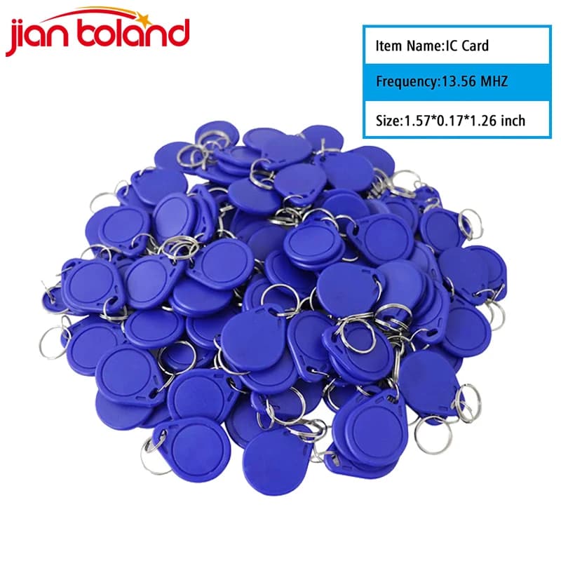 10/50/100pcs 13.56MHz RFID Keykobs Read Only S50 Proximity IC Smart Card Token Tag Key Fobs For Access Control System
