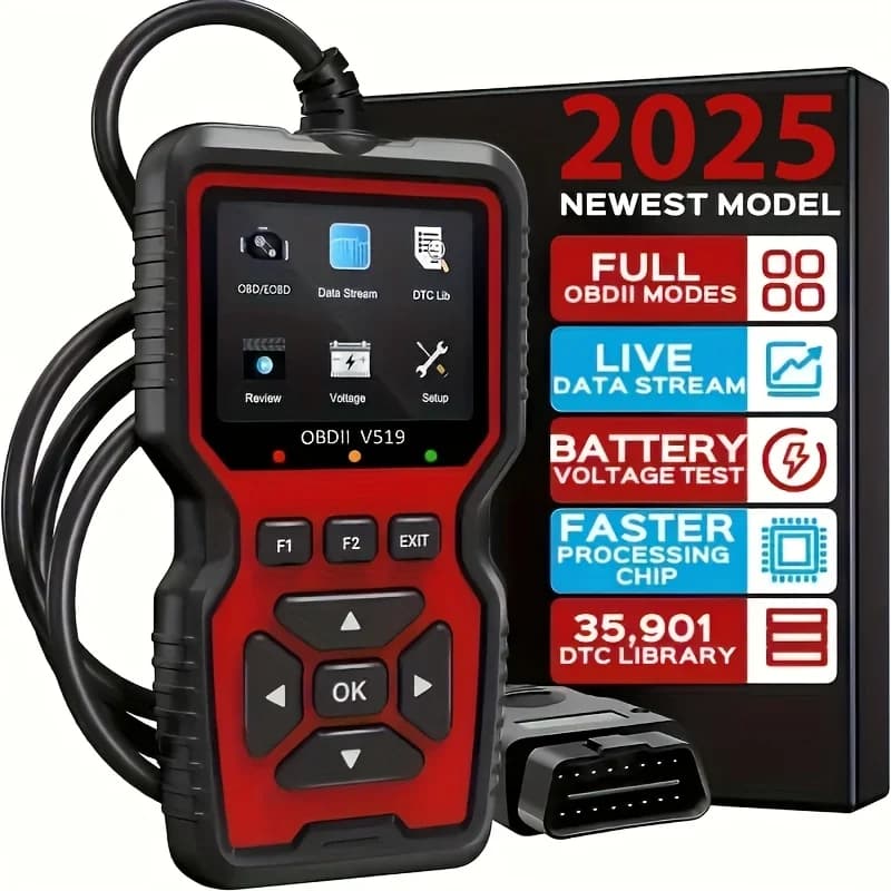 OBD2 Scanner Tool - Professional Code Reader & Scan Tool for Live Data, Check Engine Light, And Diagnostic Code Reading