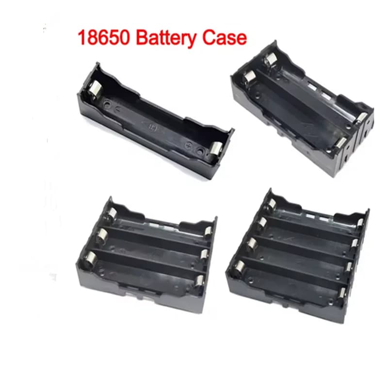 DIY ABS 18650 Power Bank Cases 1X 2X 3X 4X 18650 Battery Holder Storage Box Case 1 2 3 4 Slot Batteries Container Hard Pin