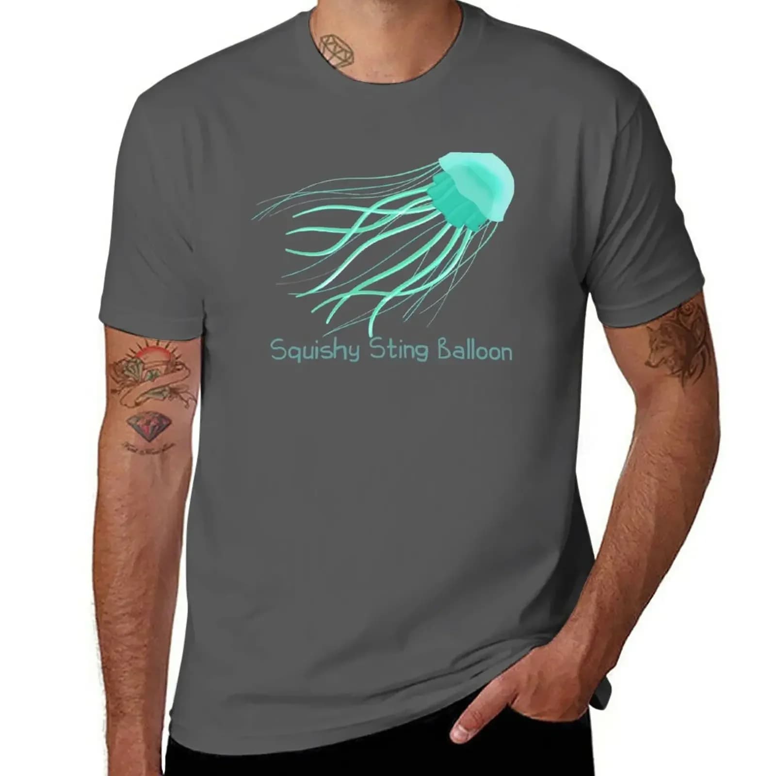 Squishy Sting Balloon (Jellyfish) T-Shirt vintage shirts graphic tees plus sizes mens t shirts