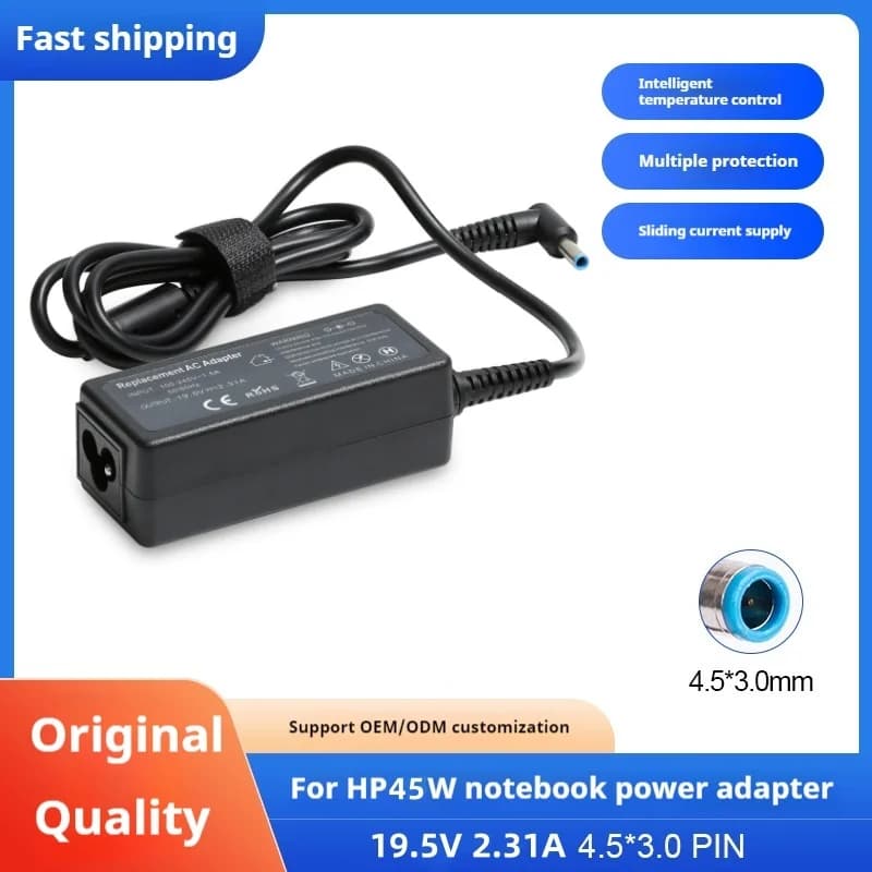 19.5V 2.31A 4.5*3.0mm 45W Laptop AC Power Adapter Charger For HP Stream X360 11 13 14 Searies 741727-001 740015-001 Tpn-Q155