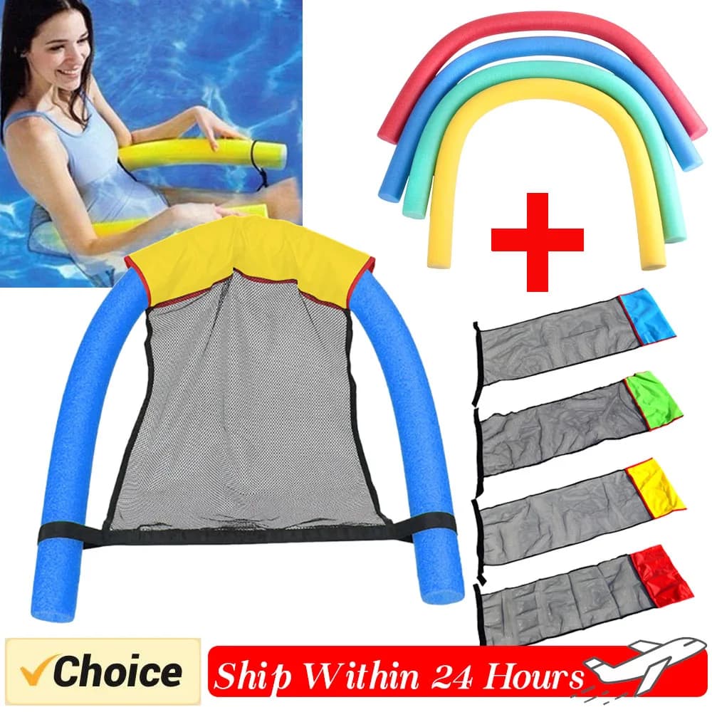 Float Pool Chair Float Lounger Recliner Water Chair Inflatable Floating Ring Hammock Pool Mattress Swimming Pool Accessories