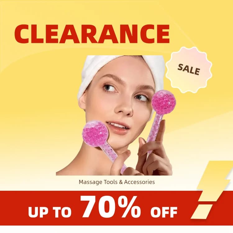 Clearance_Ladies facial treatment with puck, ball ball, face massager, face neck and eyes, firming skin, reducing puffiness and