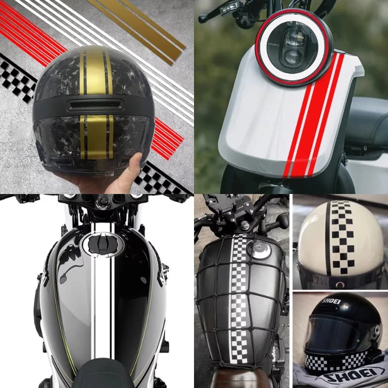 1PC 50CM Stripe Motorcycle Stickers Refit Motorbike Fuel Tank Body Decoration DIY Racing Helmet Stickers Waterproof Vinyl Decals