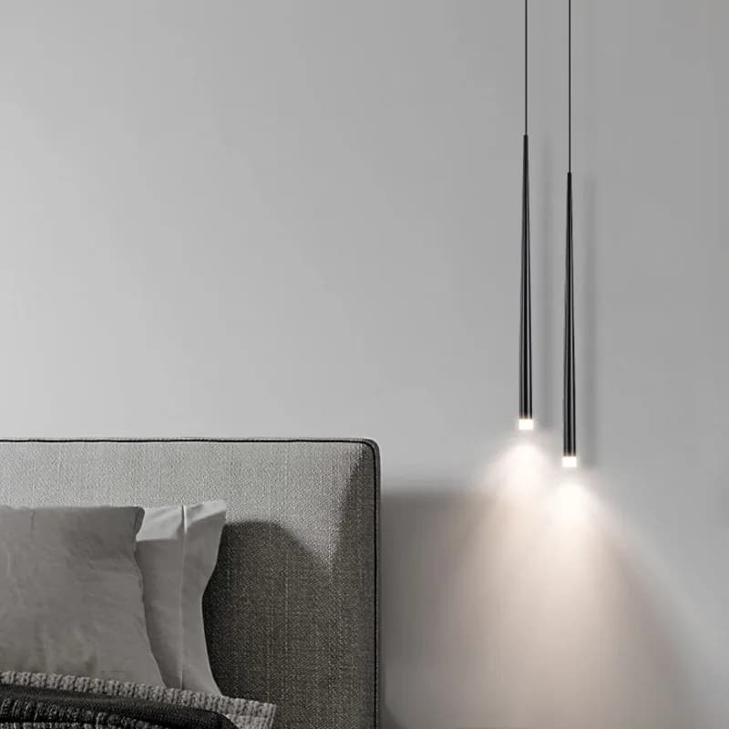 Bedside LED Chandelier Modern Minimalist Nordic Bedroom Simple Long-term Light Luxury Personality Creative Small Chandelier
