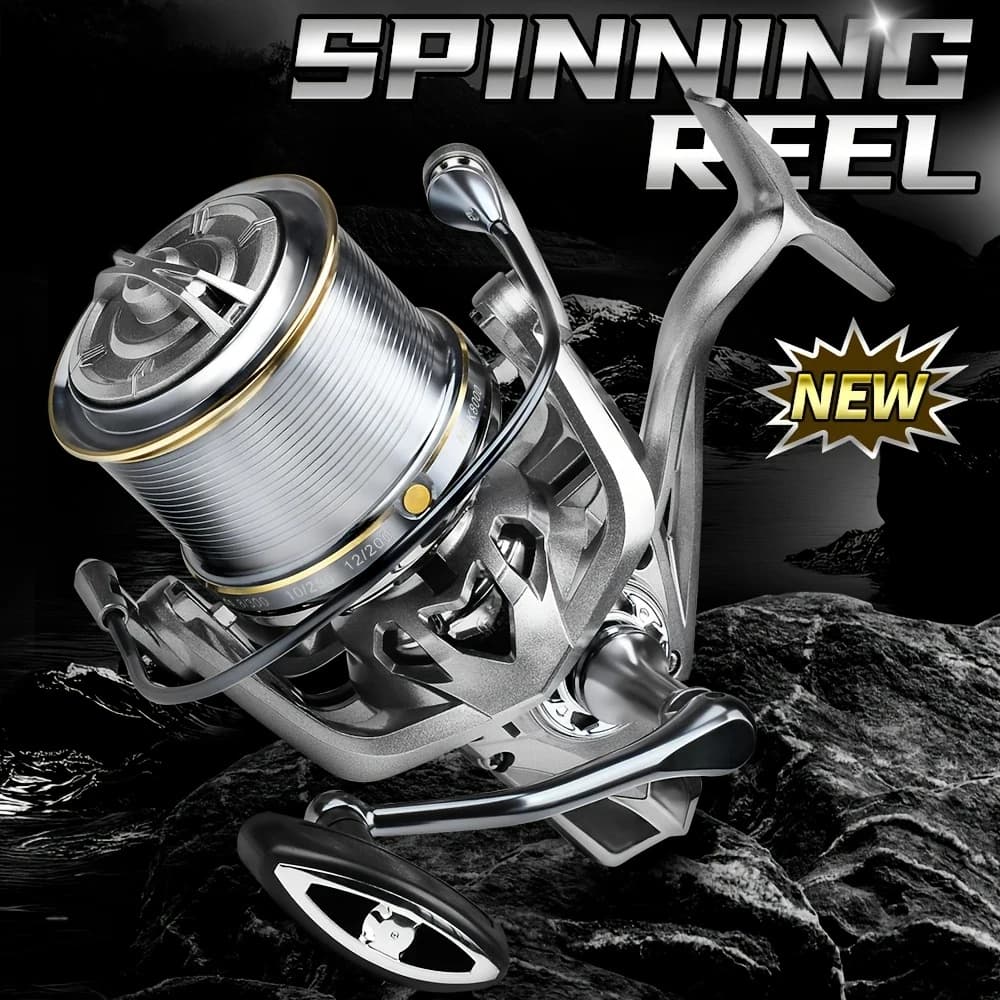 NGK Stainless Steel Bearing Spinning Fishing Reel 8000 9000 10000 12000 14000 25KG Powerful Reel Saltwater Fresh Water Drag