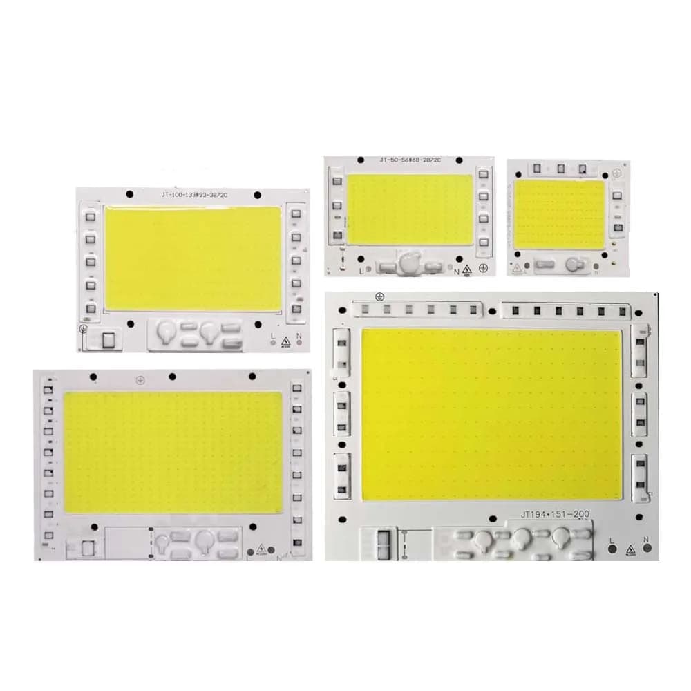 COB LED Chip 50W 100W 150W 200W Smart IC Driverless 220V High quality Bulb DIY Lamp Outdoor Floodlight Spotlight Cold Warm White
