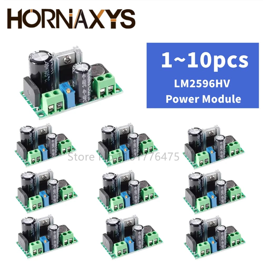AC/DC to DC Buck Step Down Converter Module LM2596HV 3v 3.3V 5V 6V 9V 12V 15V 24V DC 5V-50V Adjustable Step-Down 3A Power Supply