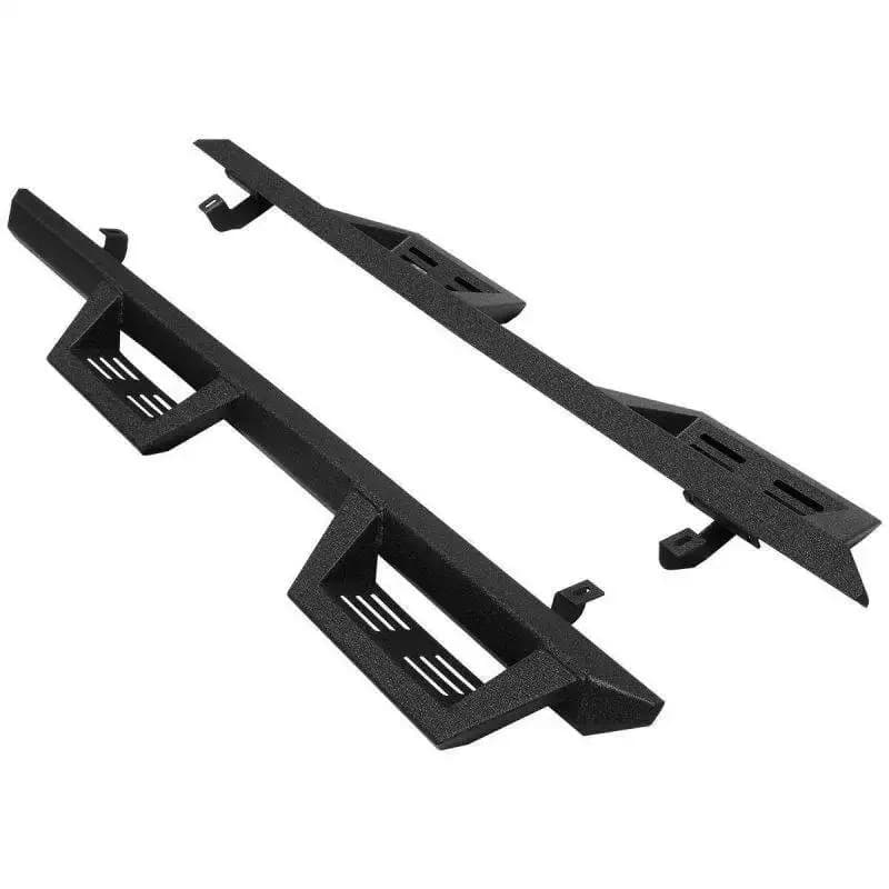 Performance Heavy-Duty Black Steel Side Step Running Boards for Jeep Wrangler JK JL
