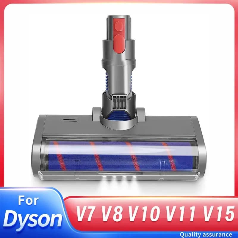 Floor Brush Head Tool for Dyson V8 V7 V10 V11 V15 Vacuum Cleaner Accessories Soft Sweeper Roller Head Floor Brush