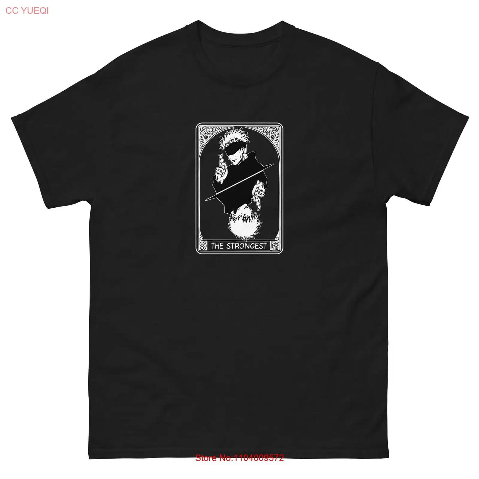 satoru gojo unisex jujutsu kaisen jjk tarot card oracle anime manga tee t-shirt