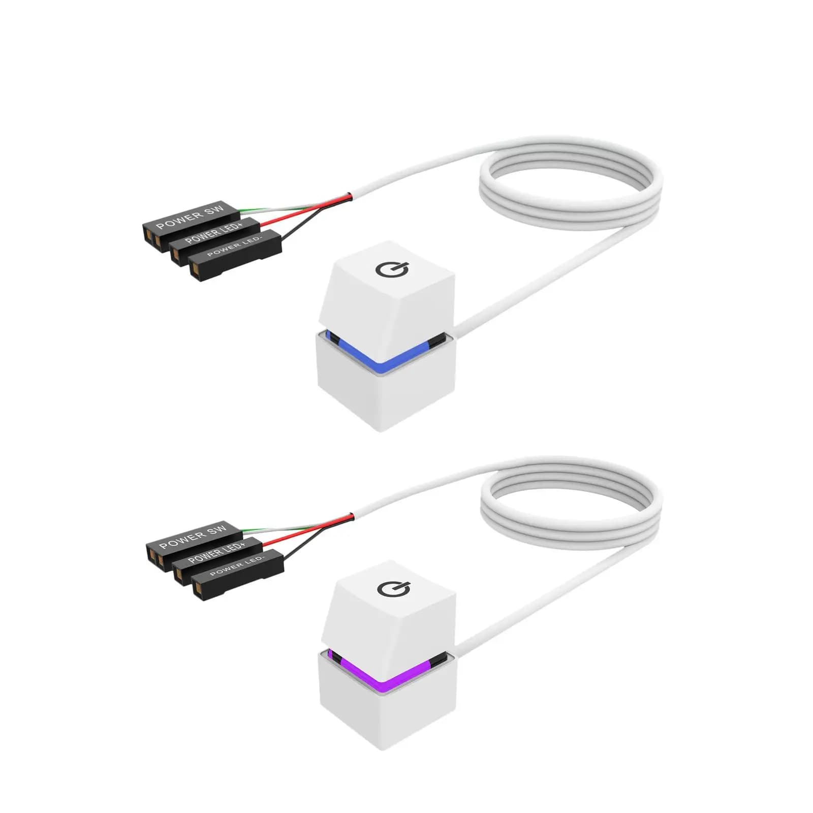 Desktop Computer Switch Power with 2M Cables Computer Supplies for Cybercafé