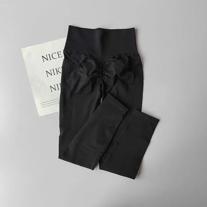 Peach Buttocks Fitness Leggings High Waist Quick Drying Breathable Training Buttocks Lifting Tight Sports Yoga Nine-point Pants